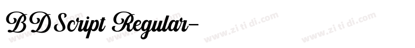 BDScript Regular字体转换 BDScript Regular字体转换